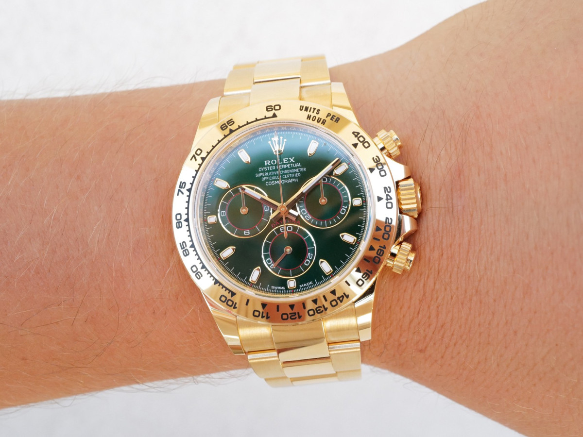 Годинник Rolex Cosmograph Daytona John Mayer 18K Yellow Gold Green Dial (2022)[5]