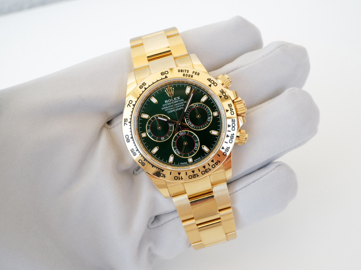 Годинник Rolex Cosmograph Daytona John Mayer 18K Yellow Gold Green Dial (2022)[8]