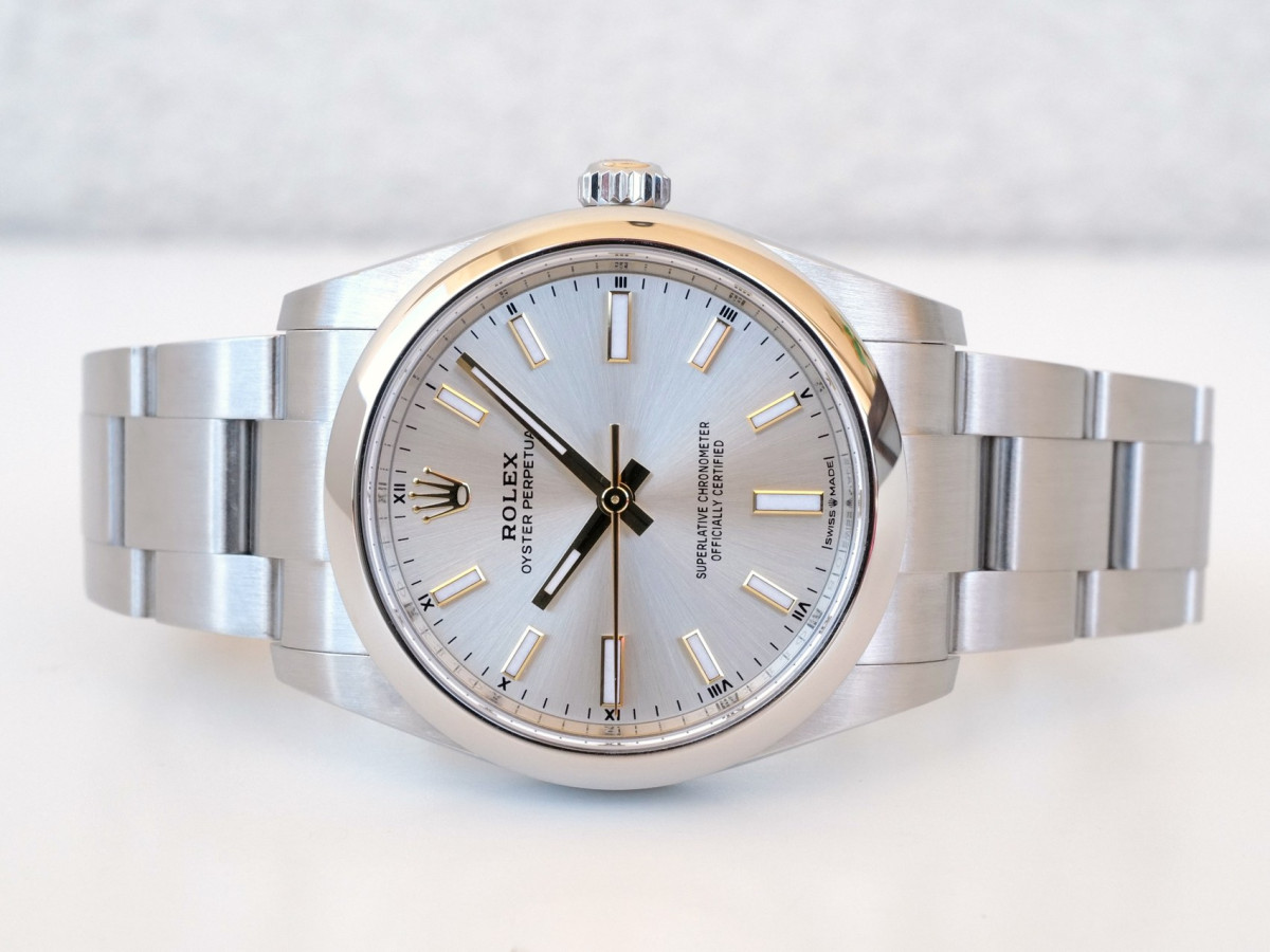 Часы Rolex Oyster Perpetual 34 Silver Dial (2022)