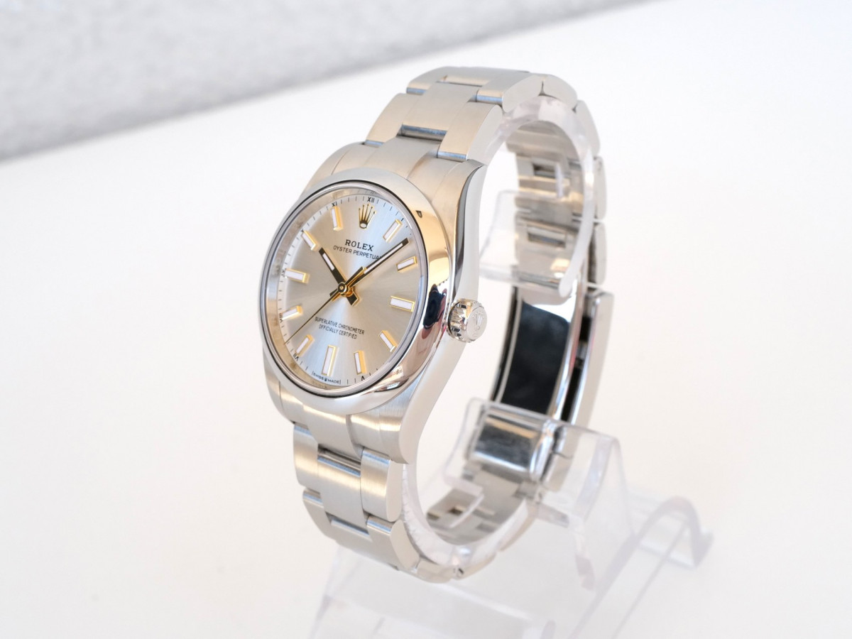 Часы Rolex Oyster Perpetual 34 Silver Dial (2022)[7]