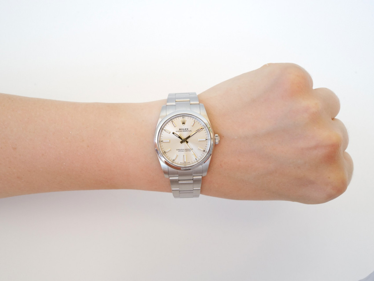 Часы Rolex Oyster Perpetual 34 Silver Dial (2022)[4]