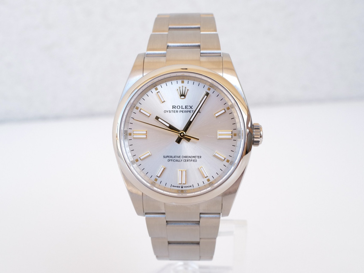 Купить часы Rolex Oyster Perpetual 34 Silver Dial (2022)
