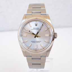 Швейцарские часы Rolex Oyster Perpetual 34 Silver Dial (2022)