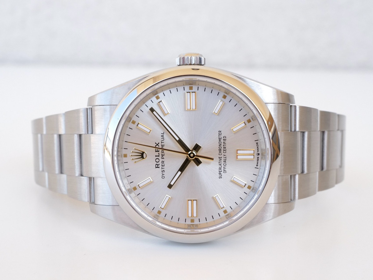 Часы Rolex Oyster Perpetual 34 Silver Dial (2022)