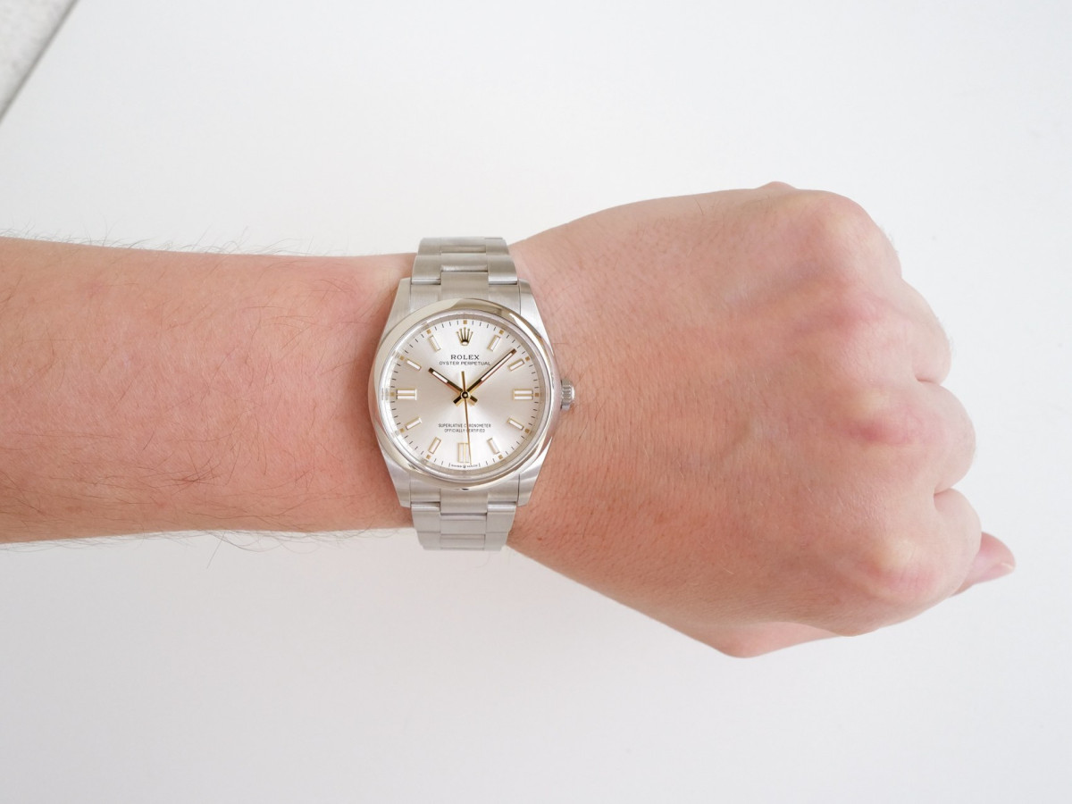 Часы Rolex Oyster Perpetual 34 Silver Dial (2022)[4]