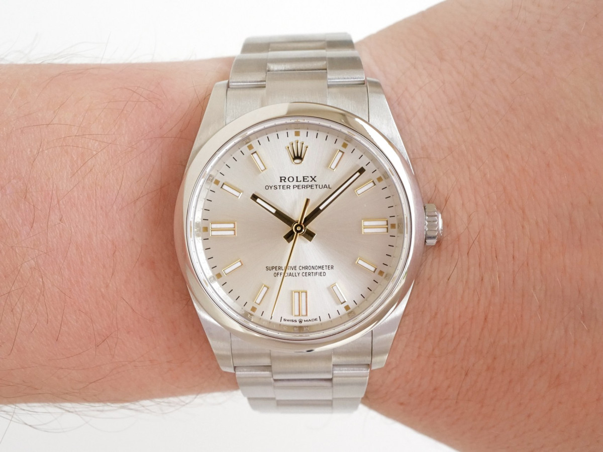 Часы Rolex Oyster Perpetual 34 Silver Dial (2022)[5]