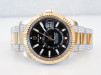 Годинник Rolex Sky-Dweller 42 Oyster Steel 18K Yellow Gold Black Dial