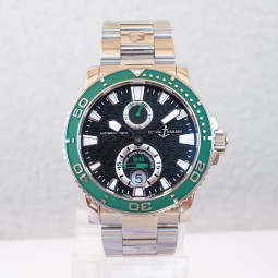 Швейцарський годинник Ulysse Nardin Maxi Marine Diver Limited Edition оа 100 Green Bezel 