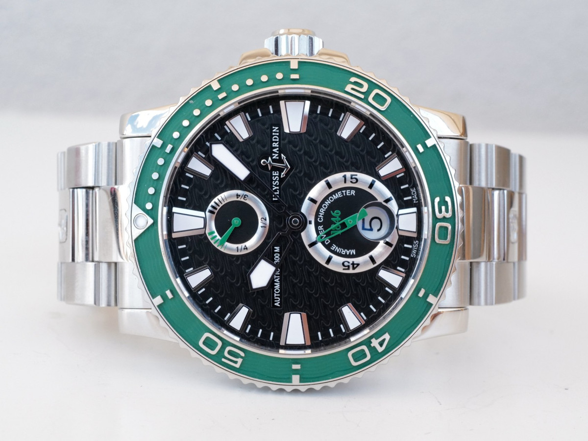 Годинник Ulysse Nardin Maxi Marine Diver Limited Edition оа 100 Green Bezel