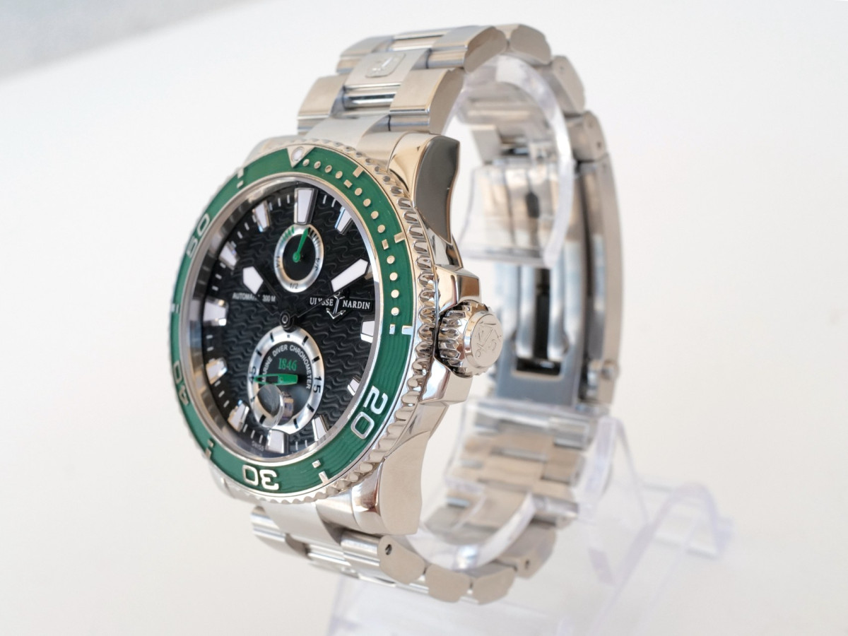 Годинник Ulysse Nardin Maxi Marine Diver Limited Edition оа 100 Green Bezel [7]