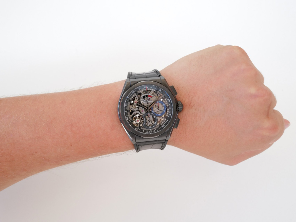 Годинник Zenith Defy El Primero 21 Black Ceramic Chronograph Skeleton Dial 44[4]