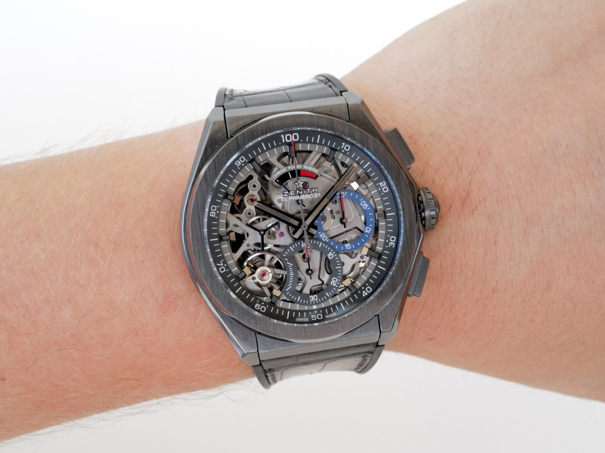 Годинник Zenith Defy El Primero 21 Black Ceramic Chronograph Skeleton Dial 44[5]