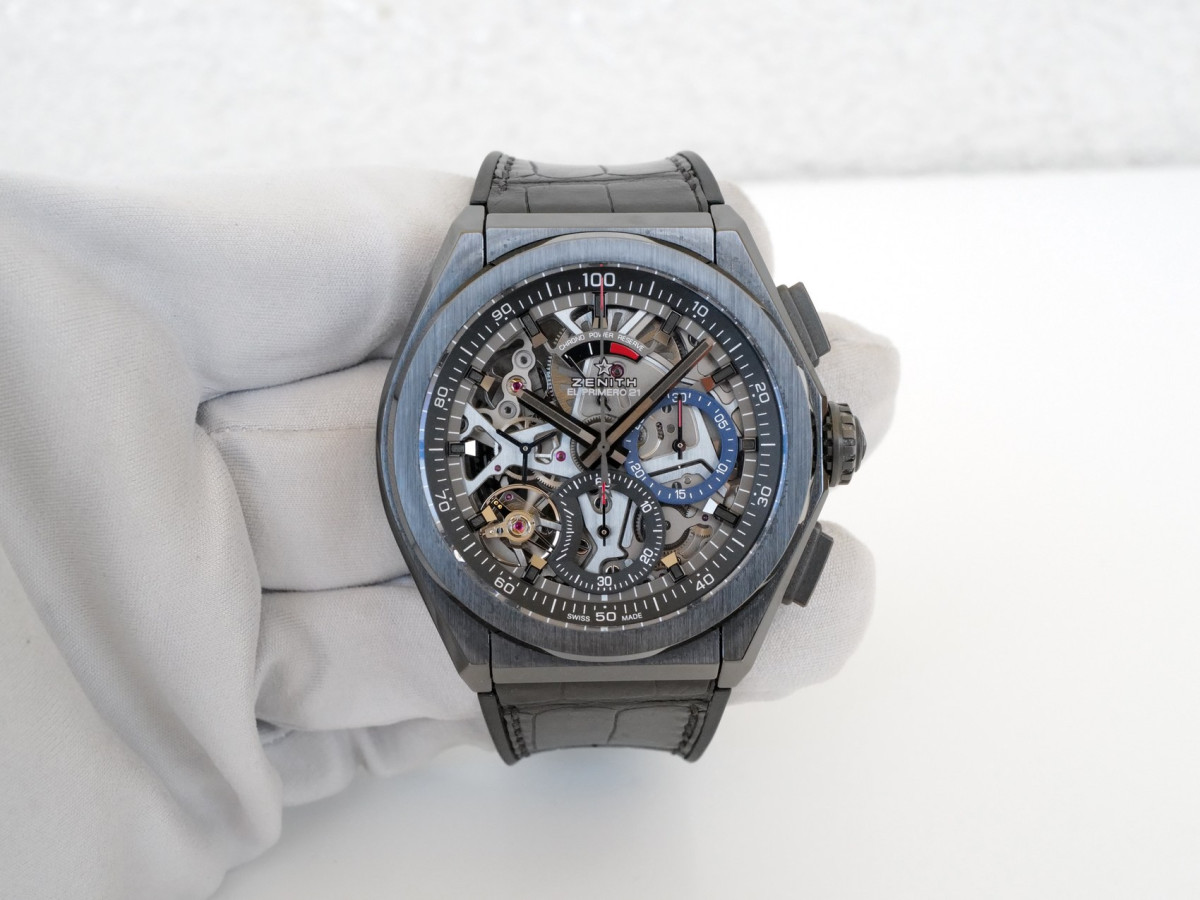 Годинник Zenith Defy El Primero 21 Black Ceramic Chronograph Skeleton Dial 44[8]
