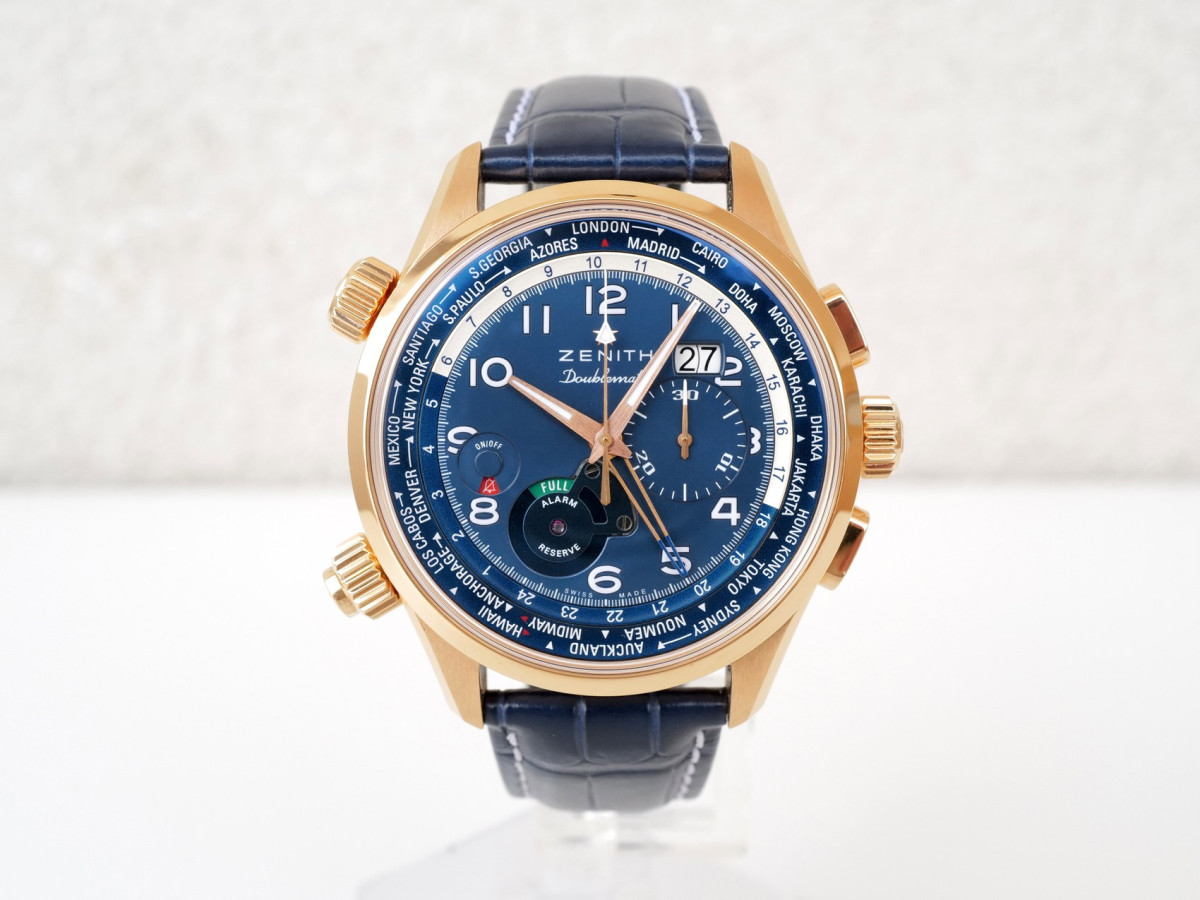 Купити годинник Zenith El Primero DoublematicPilot Doublematic Limited Edition of 10  Alarm Chronograph World Time 18K RG 45