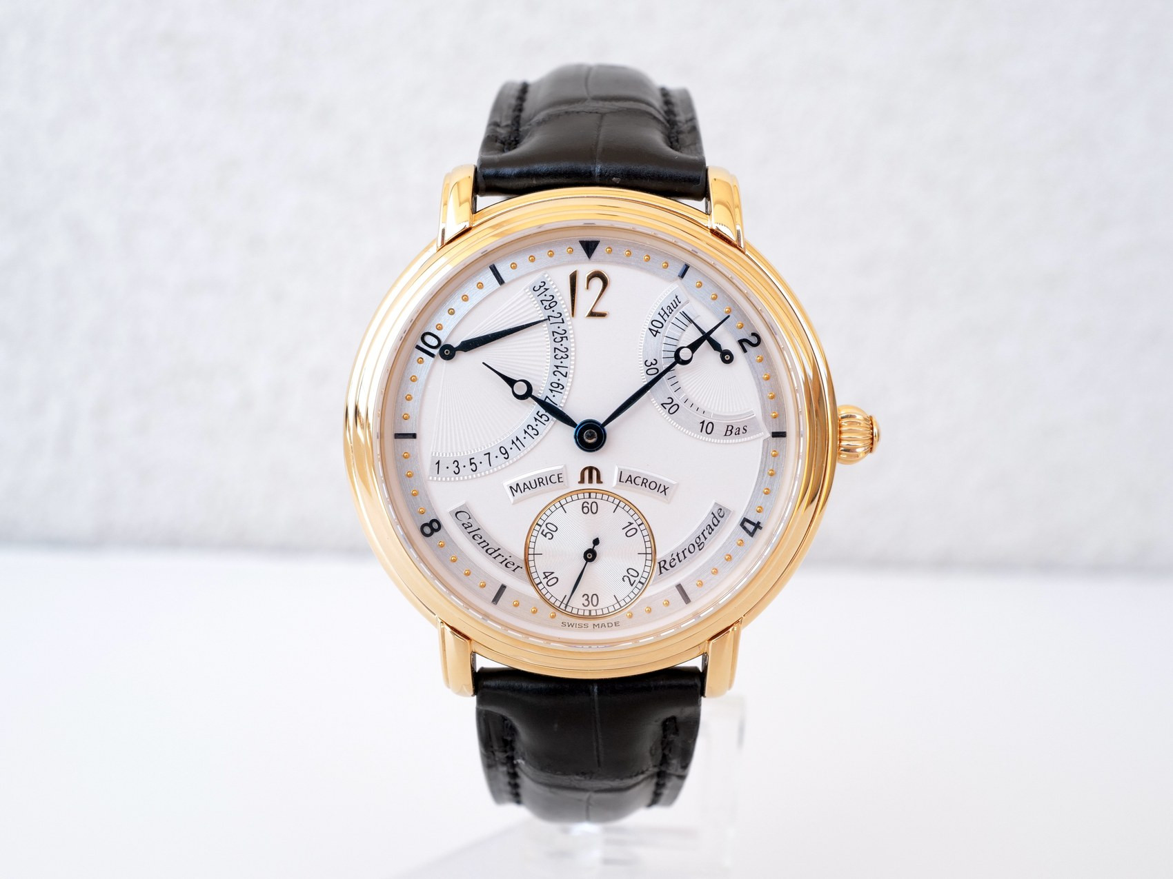 Годинник Maurice Lacroix Masterpiece Calendrier Retrograde 18K
