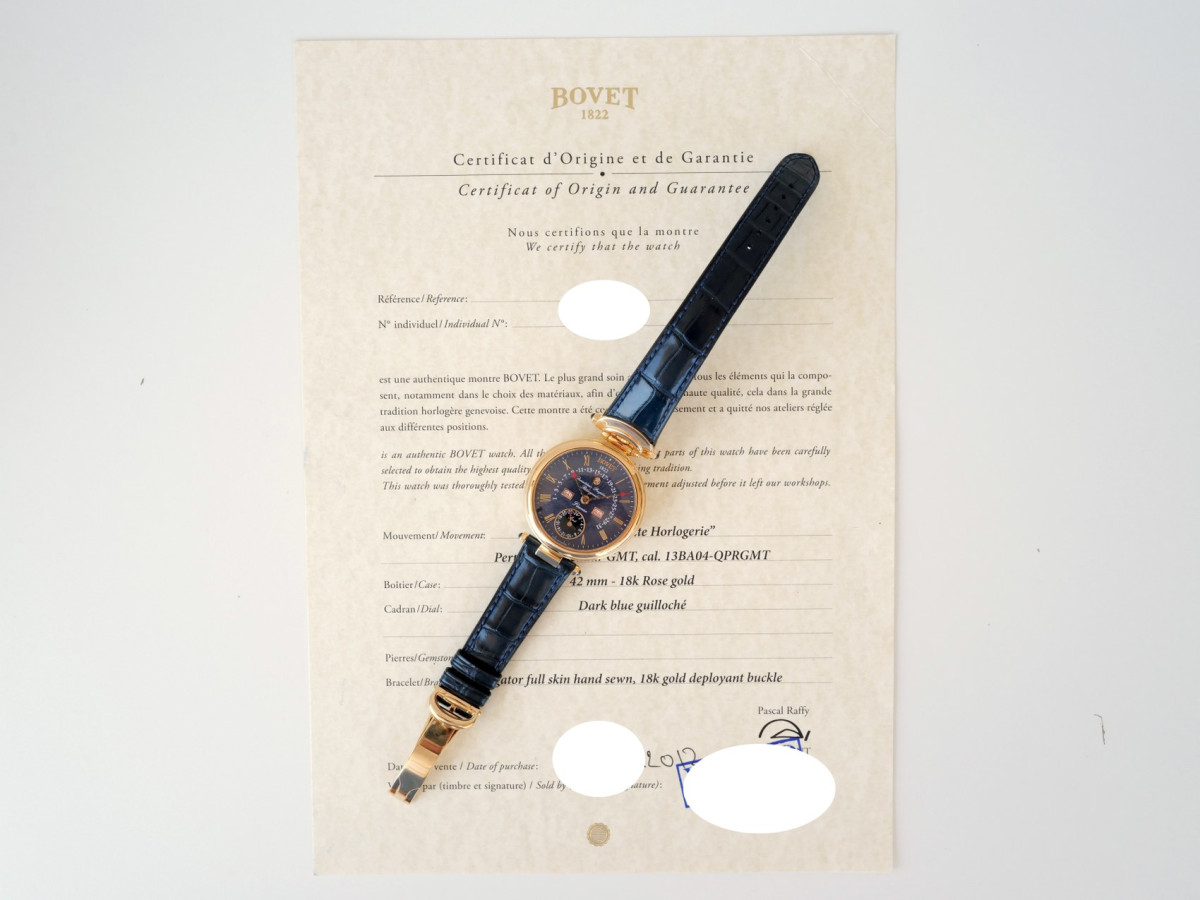 Bovet Amadeo Fleurier Perpetual Calendar Retrograde GMT 18K Rose Gold Blue Dial 42mm watch[9]