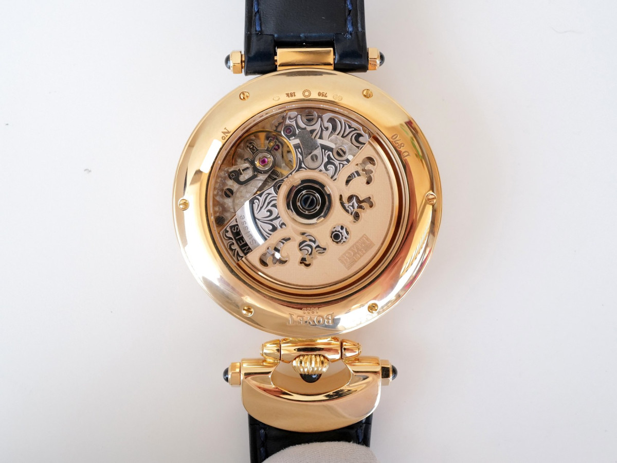 Bovet Amadeo Fleurier Perpetual Calendar Retrograde GMT 18K Rose Gold Blue Dial 42mm watch[3]