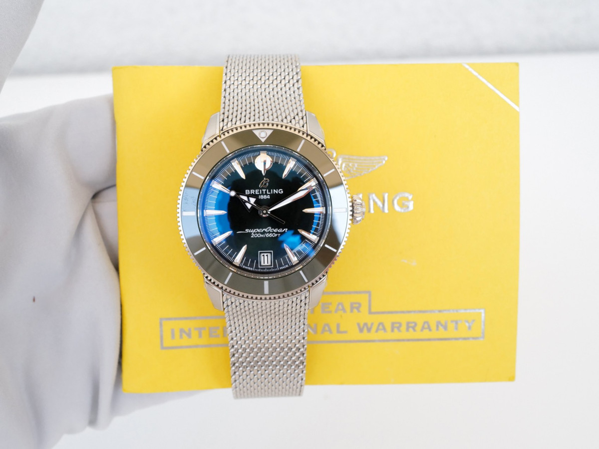 Часы Breitling Superocean Heritage B31 Automatic 40 Green Dial NEW[9]