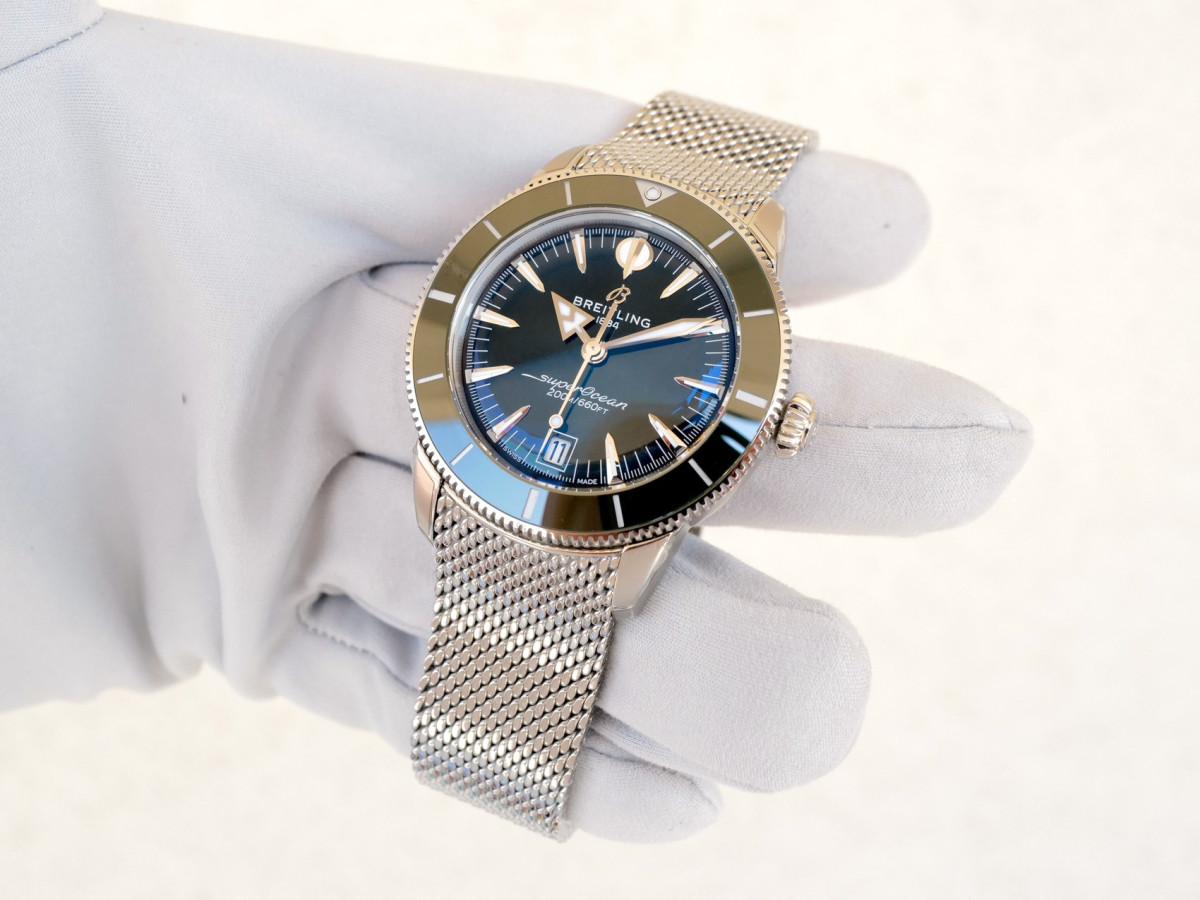 Часы Breitling Superocean Heritage B31 Automatic 40 Green Dial NEW[8]