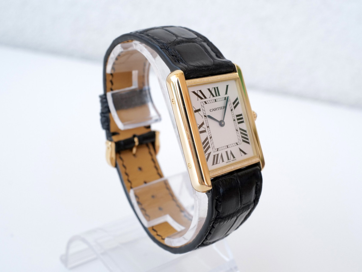 Часы Cartier Tank Solo 18K Yellow Gold Steel Quartz W1018855[6]