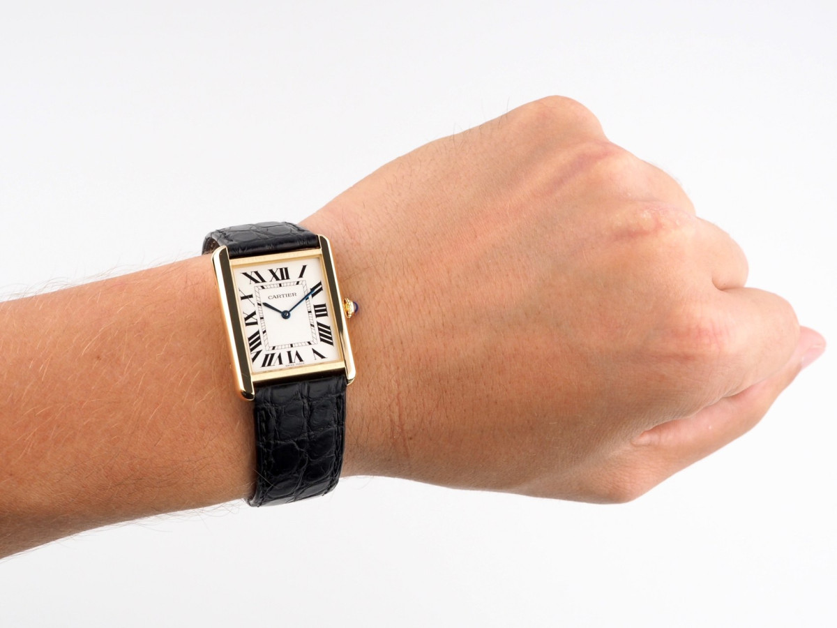 Годинник Cartier Tank Solo 18K Yellow Gold Steel Quartz W1018855[4]