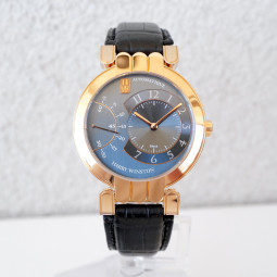 Harry Winston Premier Excenter Seconds Retrograde 18K Rose Gold 37 Swiss watch