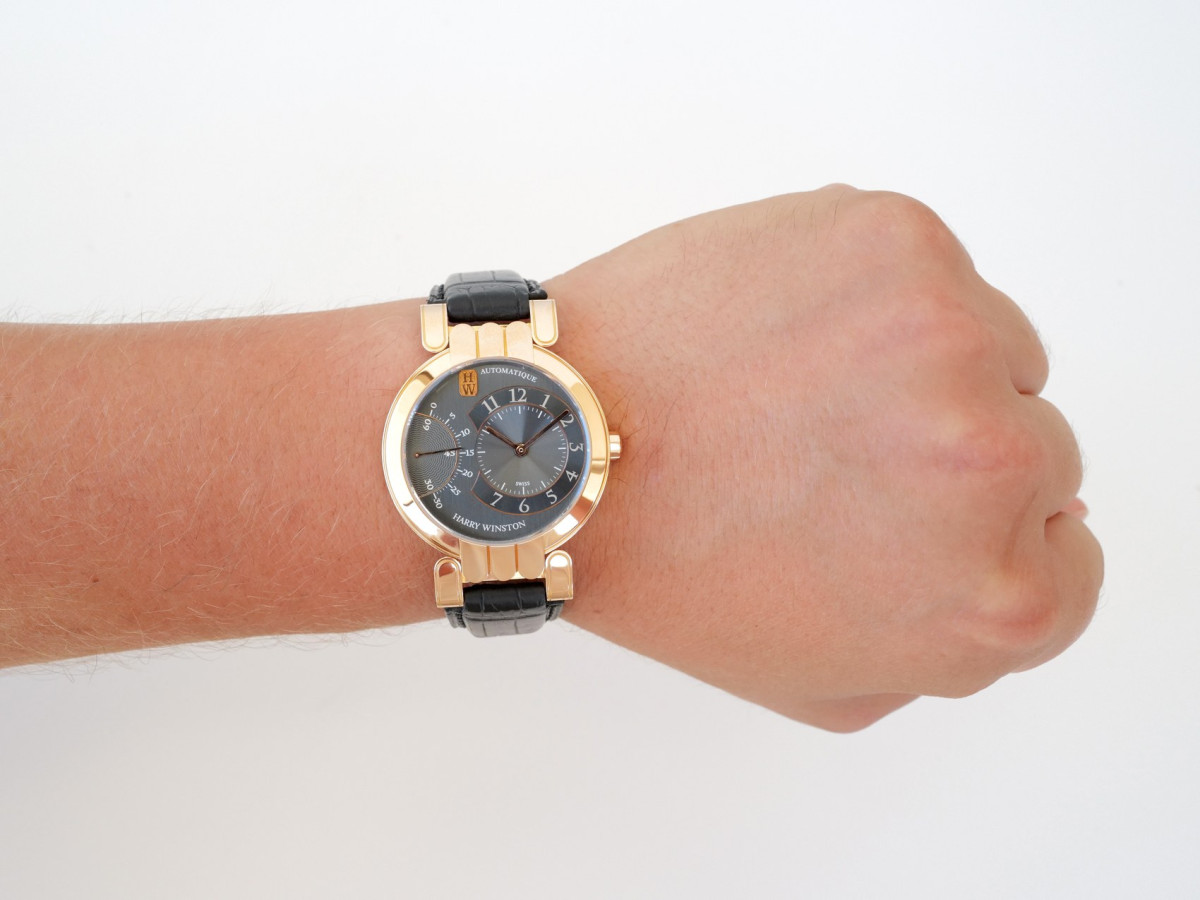 Harry Winston Premier Excenter Seconds Retrograde 18K Rose Gold 37 watch[4]