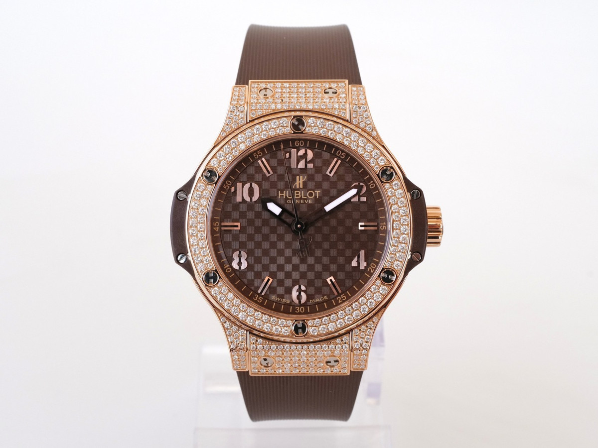 Buy Hublot Big Bang Cappuccino Diamonds Pave 18K Rose Gold 38 watch