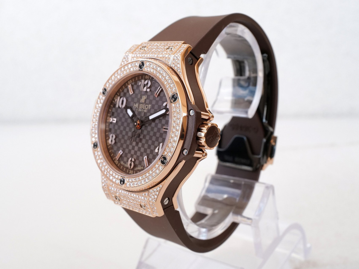 Hublot Big Bang Cappuccino Diamonds Pave 18K Rose Gold 38 watch[7]