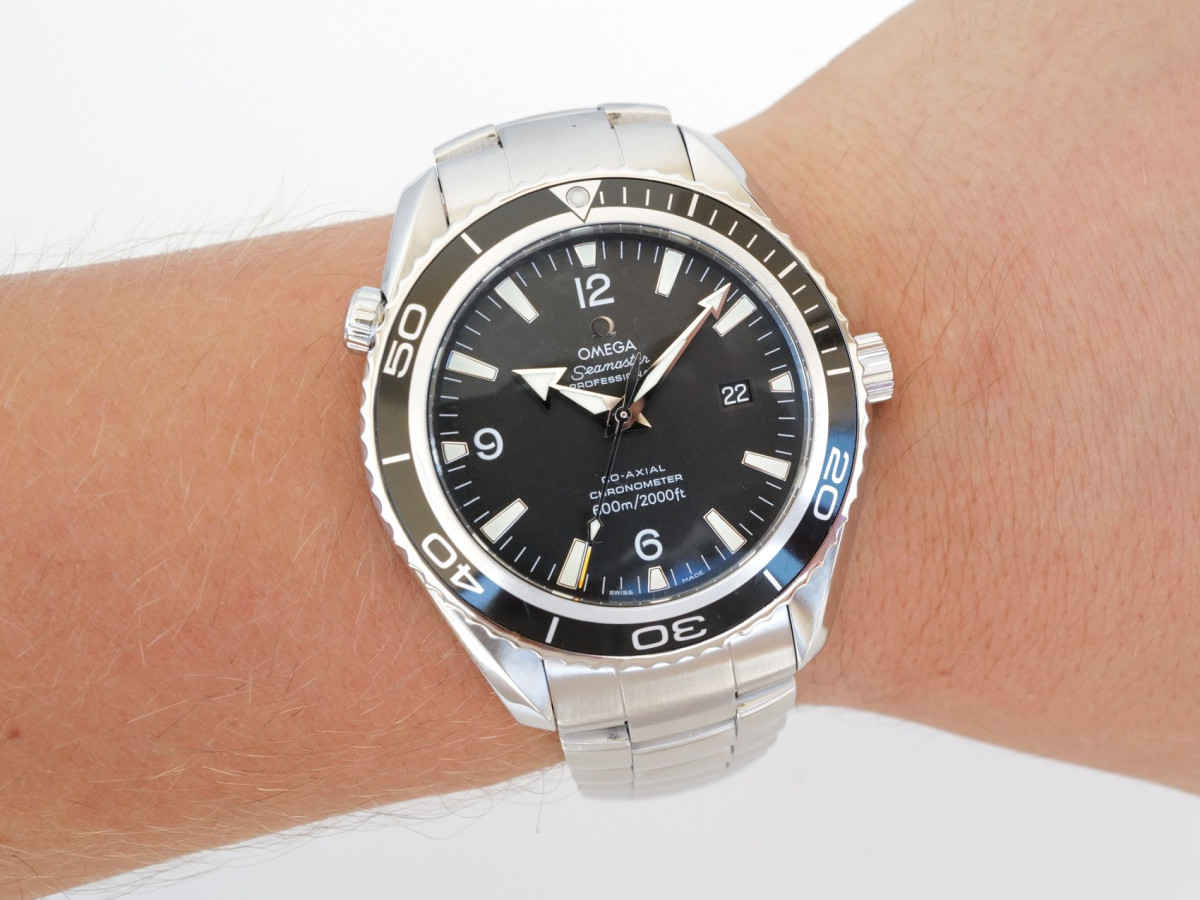 Годинник Omega Seamaster Planet Ocean Co-Axial Black Dial 46[5]