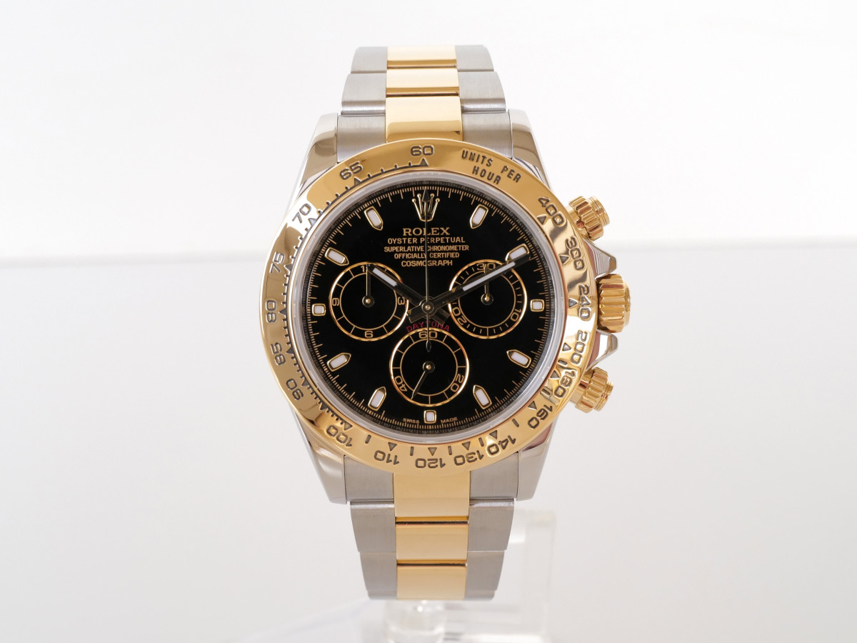 Buy Rolex Cosmograph Daytona 18K Yellow Gold Steel Black Dial 40 (2022) watch