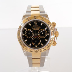 Швейцарський годинник Rolex Cosmograph Daytona 18K Yellow Gold Steel Black Dial 40 (2022)