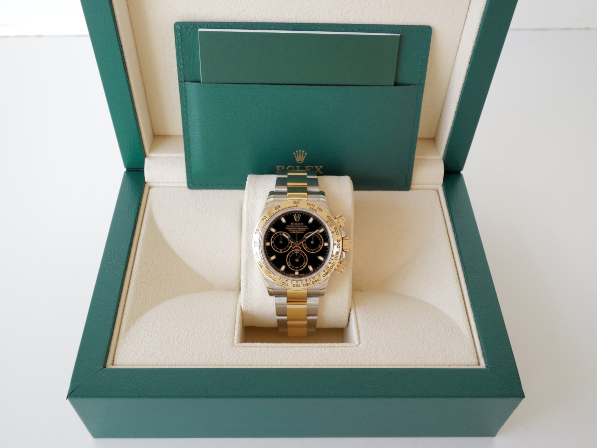 Rolex Cosmograph Daytona 18K Yellow Gold Steel Black Dial 40 (2022) watch[9]