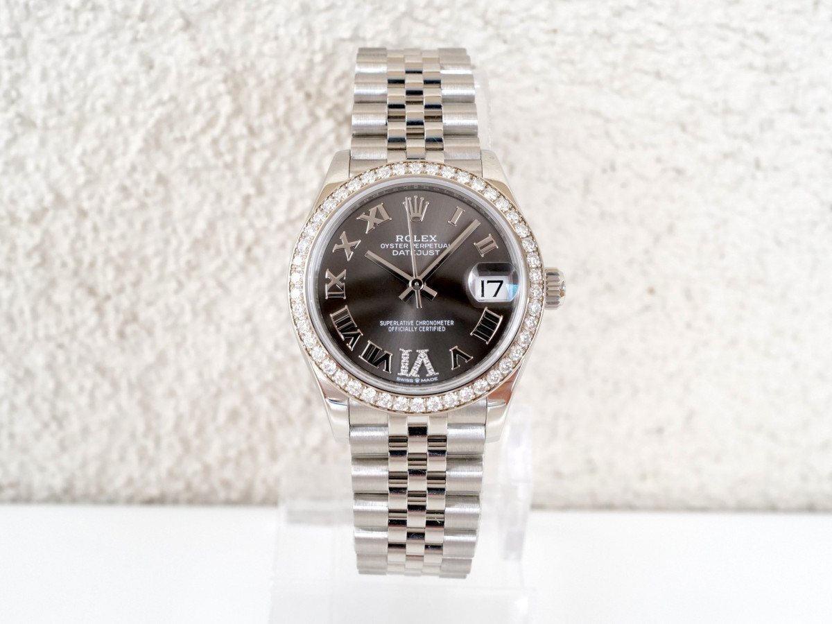 Купити годинник Rolex Datejust 31 Jubilee Grey Roman Diamond Dial Bezel (2024)