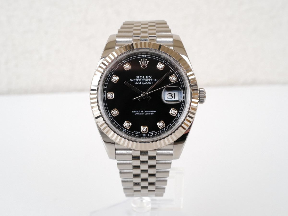 Купити годинник Rolex Datejust 41mm Jubilee Black Diamond Dial (2025)