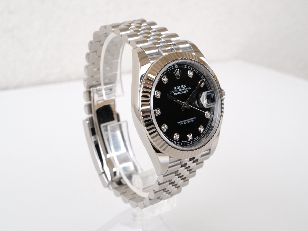 Годинник Rolex Datejust 41mm Jubilee Black Diamond Dial (2025)[6]