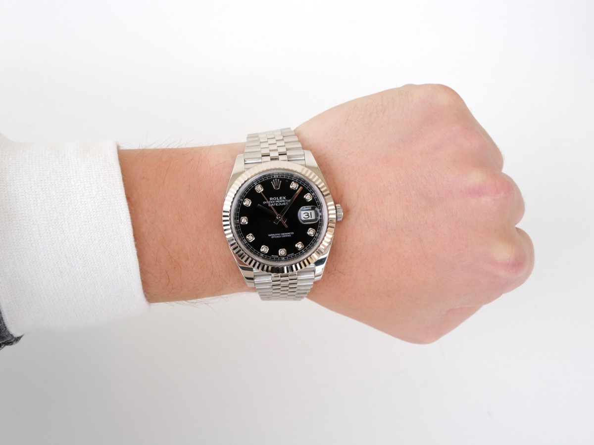 Годинник Rolex Datejust 41mm Jubilee Black Diamond Dial (2025)[4]