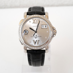 Ulysse Nardin Classic Dual Time Big Date GMT Lady Automatic Diamonds 37 Swiss watch