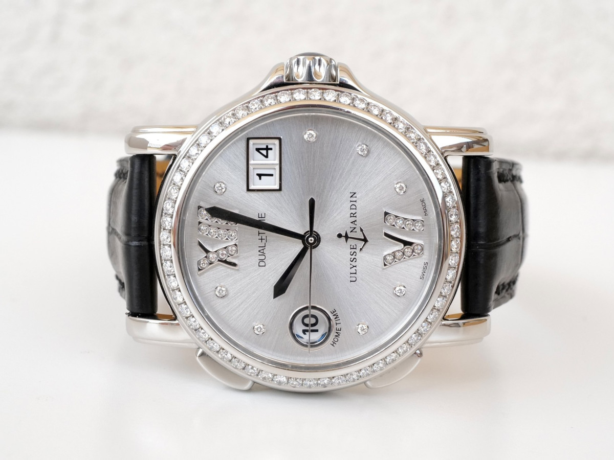 Ulysse Nardin Classic Dual Time Big Date GMT Lady Automatic Diamonds 37 watch