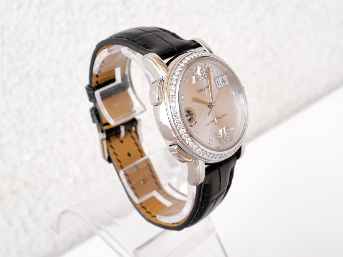 Ulysse Nardin Classic Dual Time Big Date GMT Lady Automatic Diamonds 37 watch[6]