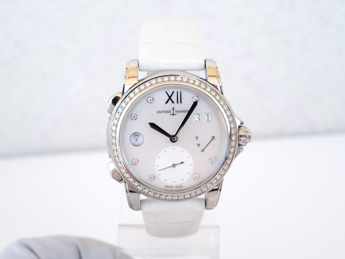 Buy Ulysse Nardin Dual Time MOP Diamond Dial Bezel 37 watch