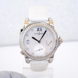 Ulysse Nardin Dual Time MOP Diamond Dial Bezel 37 Swiss watch
