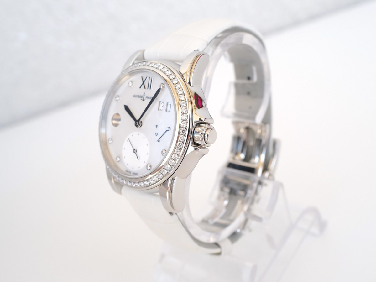 Ulysse Nardin Dual Time MOP Diamond Dial Bezel 37 watch[7]