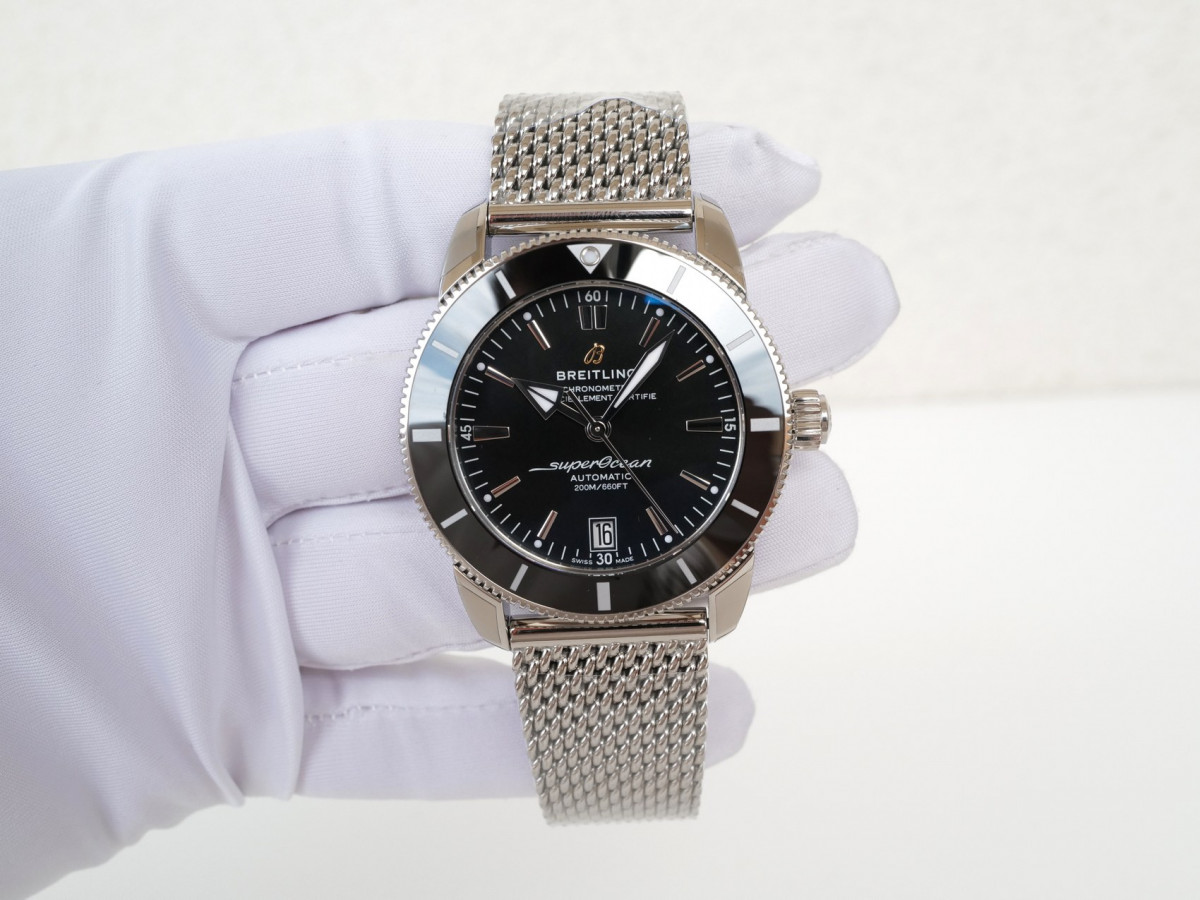 Часы Breitling Superocean Heritage II 42 B20 Automatic Black Dial NEW[5]