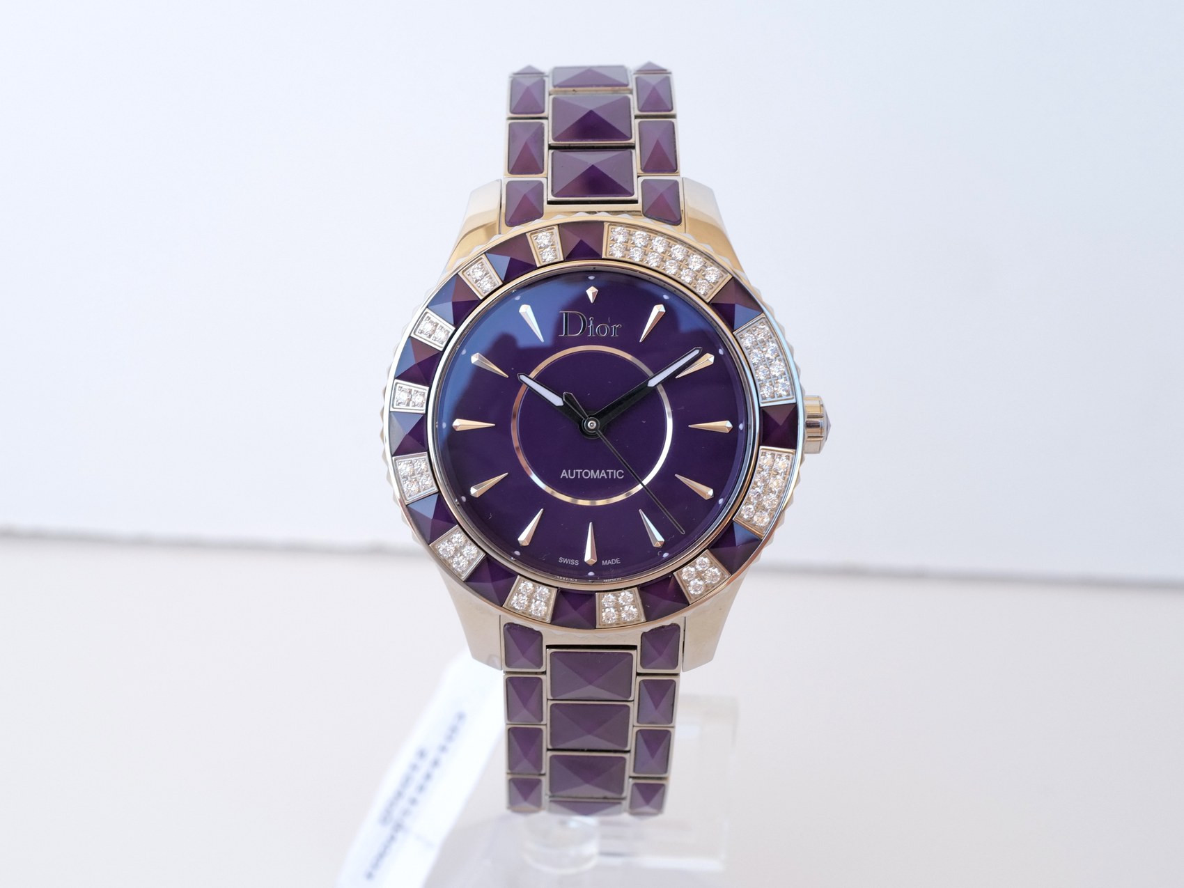 Часы Dior Christal Automatic Diamonds Violet Sapphire 38mm: купить