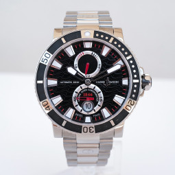 Швейцарские часы Ulysse Nardin Maxi Marine Diver Titanium Black Dial 45mm