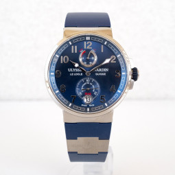 Швейцарские часы Ulysse Nardin Marine Chronometer Manufacture  Blue Dial 43mm