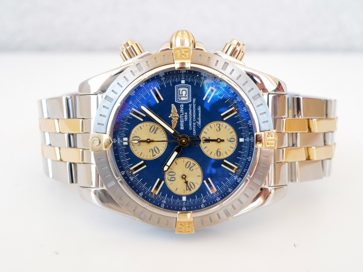 Часы Breitling Chronomat Evolution Blue Dial 44