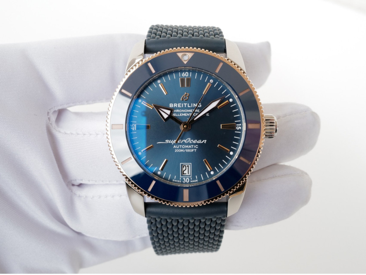 Часы Breitling Superocean Heritage B20 Automatic 42 Rose Gold Bezel NEW[8]