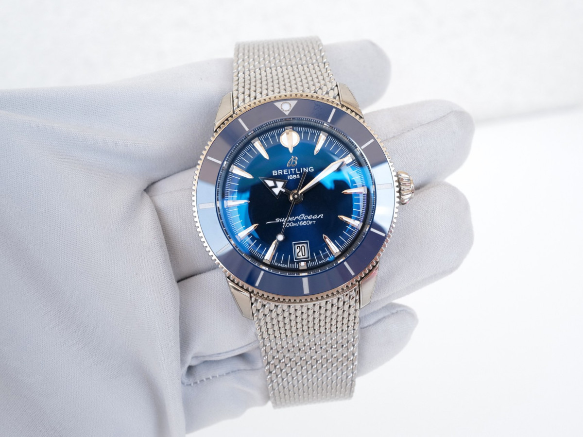 Часы Breitling SuperOcean Heritage B31 Automatic Blue Dial 42 NEW[8]